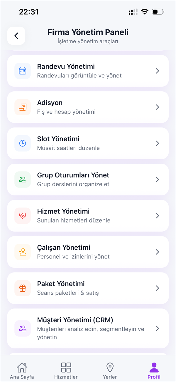 ZindeFit mobil uygulama ekranı 1