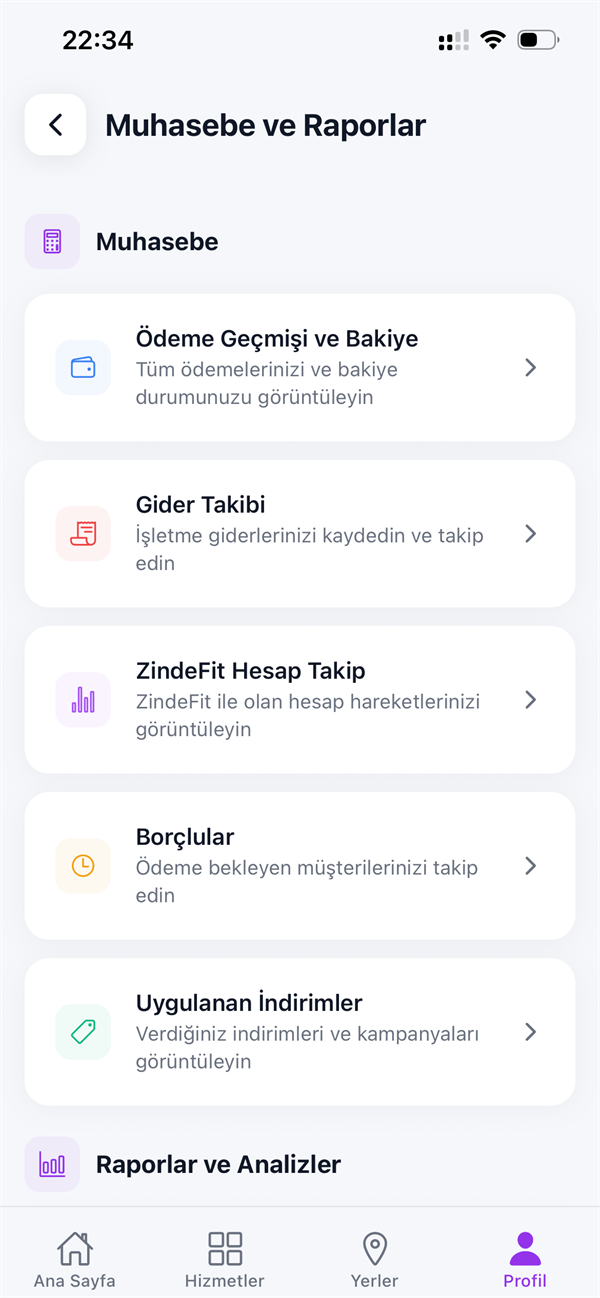 ZindeFit mobil uygulama ekranı 11